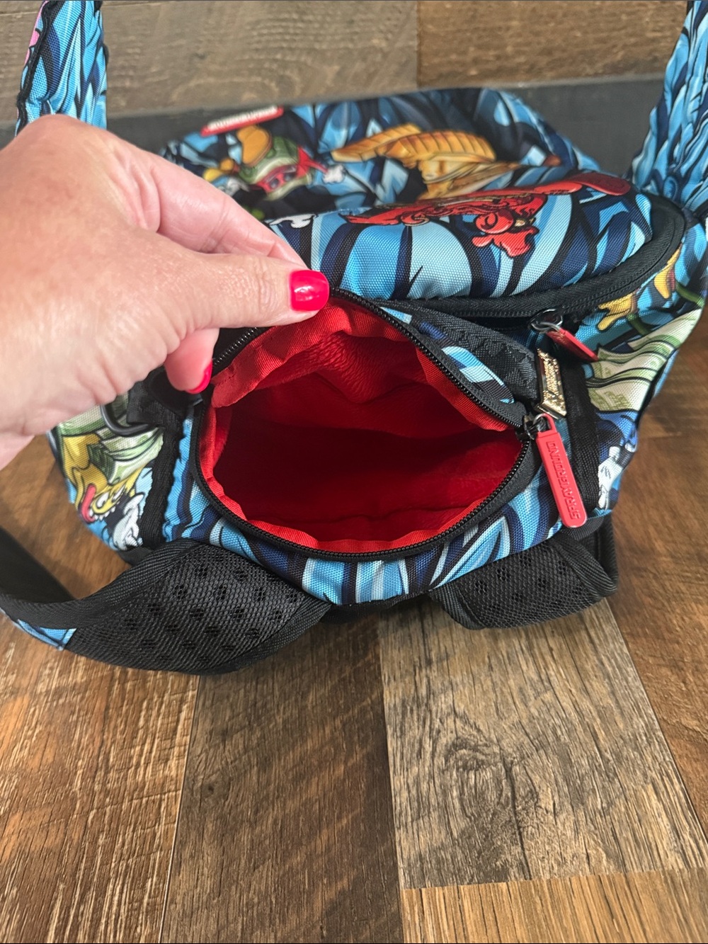 Sprayground Money Trees Shark Wings Limited Edition Backpack - Picture 9 of 12